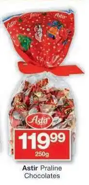 Checkers Astir Praline Chocolates offer