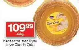 Checkers Kuchenmeister Triple Layer Classic Cake offer