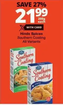 Checkers Hinds Spices Southern Coating offer