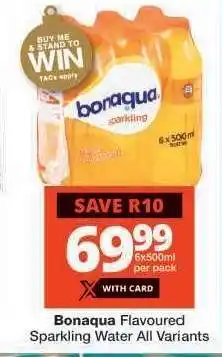 Checkers Bonaqua Flavoured Sparkling Water All Variants offer