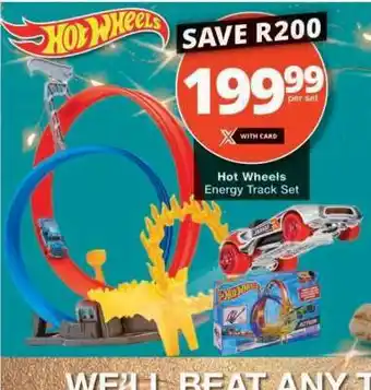 Checkers Hot Wheels Energy Track Set offer