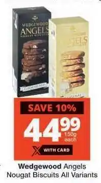 Checkers Wedgewood Angels Nougat Biscuits All Variants offer