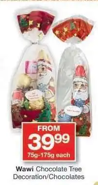 Checkers Wawi Chocolate Tree Decoration/Chocolates offer