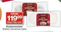 Checkers Kuchenmeister Stollen Christmas Cake offer