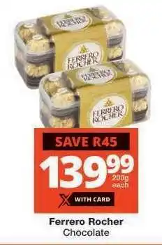 Checkers Ferrero Rocher Chocolate offer