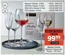 Checkers Maison Forine Bohemia Glassware offer