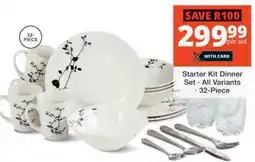 Checkers Starter Kit Dinner Set offer