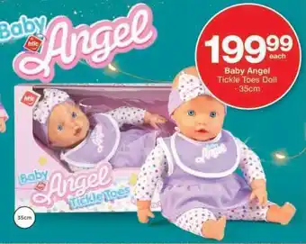 Checkers Baby Angel Tickle Toes Doll offer