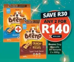 Checkers BEENO Dog Biscuits offer