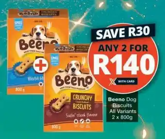Checkers BEENO Dog Biscuits offer