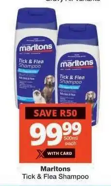 Checkers Marltons Tick & Flea Shampoo offer