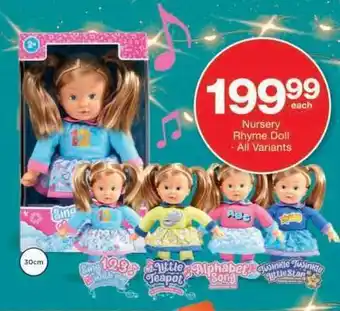 Checkers Nursery Rhyme Doll offer