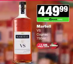 Spar Tops Martell VS Cognac offer