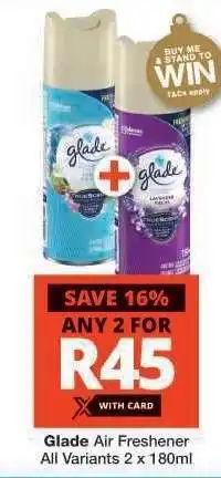 Checkers Glade Air Freshener offer