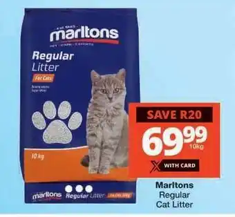 Checkers Marltons Regular Cat Litter offer