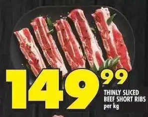 Shoprite THINLY SLICED BEEF SHORT RIBS offer