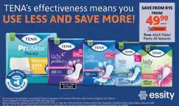 Checkers Tena Adult Pads/Pants All Variants offer