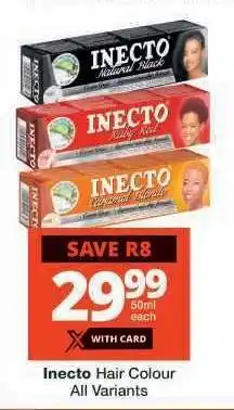 Checkers INECTO HAIR COLOUR offer