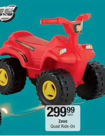 Checkers Zeus Quad Ride-On offer