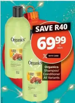 Checkers Organics Shampoo Conditioner offer