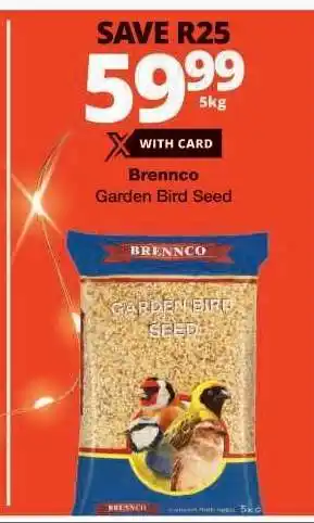 Checkers Brennco Garden Bird Seed offer