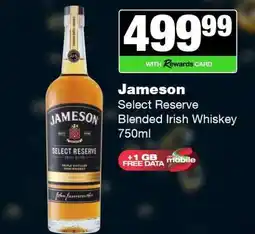 Spar Tops Jameson Select Reserve Blended Irish Whiskey 750ml offer