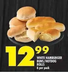 Shoprite WHITE HAMBURGER BUNS/HOTDOG ROLLS offer