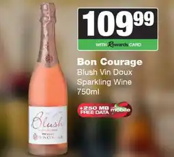 Spar Tops Bon Courage Blush Vin Doux Sparkling Wine offer