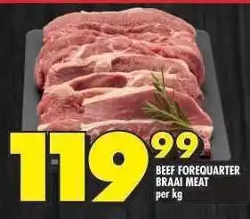 Shoprite Beef Forequarter Braai Meat offer