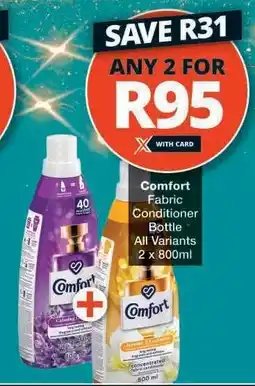 Checkers Comfort Fabric Conditioner Bottle offer