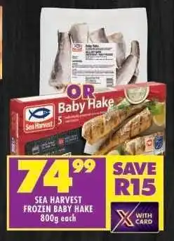 Shoprite SEA HARVEST FROZEN BABY HAKE offer
