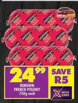 Shoprite RENOWN FRENCH POLONY offer