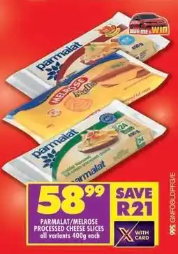 Shoprite PARMALAT/MELROSE PROCESSED CHEESE SLICES offer