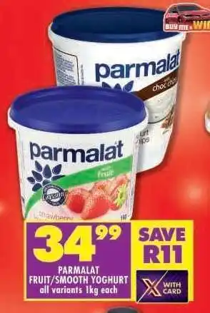 Shoprite PARMALAT FRUIT/SMOOTH YOGHURT offer