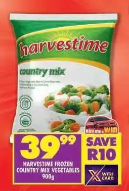 Shoprite HARVESTIME FROZEN COUNTRY MIX VEGETABLES 900g offer