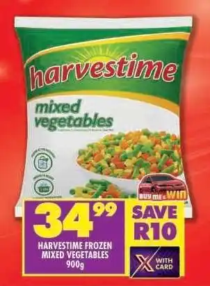 Shoprite HARVESTIME FROZEN MIXED VEGETABLES 900g offer