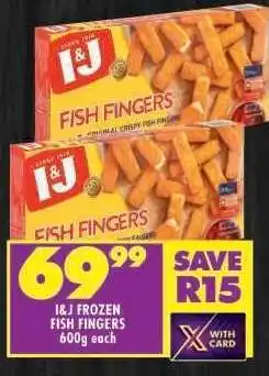 Shoprite I&J Frozen Fish Fingers offer