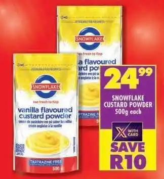 Shoprite SNOWFLAKE CUSTARD POWDER offer