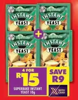 Shoprite SUPERBAKE INSTANT YEAST 10g offer