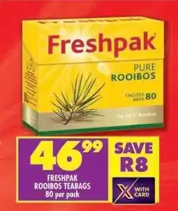 Shoprite Freshpak Rooibos Teabags offer