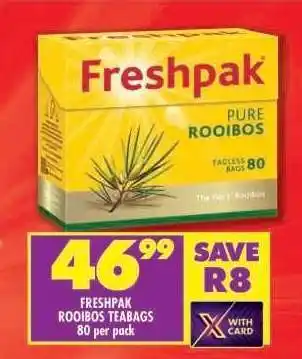 Shoprite Freshpak Rooibos Teabags offer