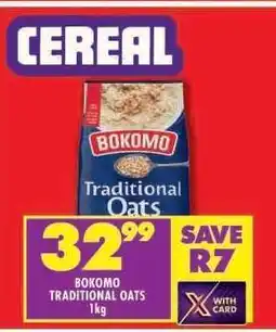Shoprite Bokomo Traditional Oats 1kg offer