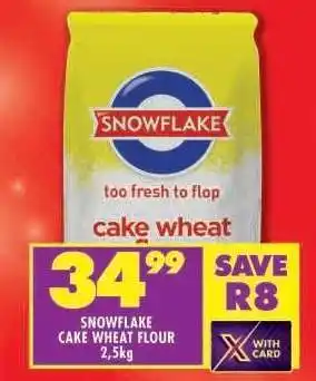 Shoprite Snowflake Cake Wheat Flour 2.5kg offer