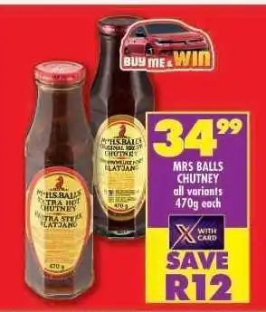 Shoprite Mrs Balls Chutney offer