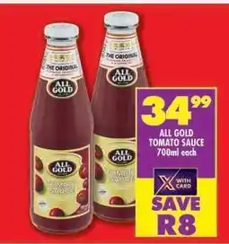 Shoprite All Gold Tomato Sauce-700ml Each offer