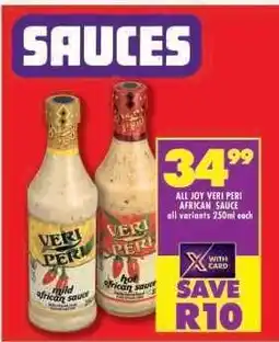 Shoprite ALL JOY VERI PERI AFRICAN SAUCE offer