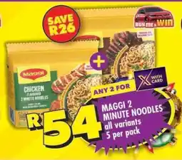 Shoprite MAGGI 2 MINUTE NOODLES offer