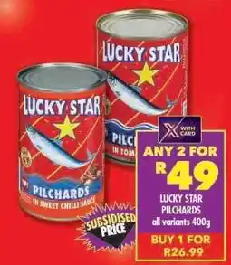 Shoprite LUCKY STAR PILCHARDS offer