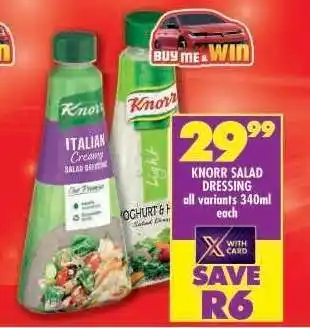 Shoprite Knorr Salad Dressing offer