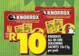 Shoprite KNORROX ALL-IN-ONE SEASONING SACHETS 10x15g per pack offer